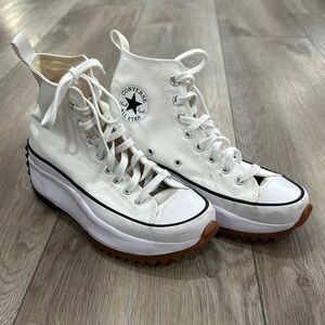 Converse Women's Run Star Hike Canvas Platform White High-Top Sneakers